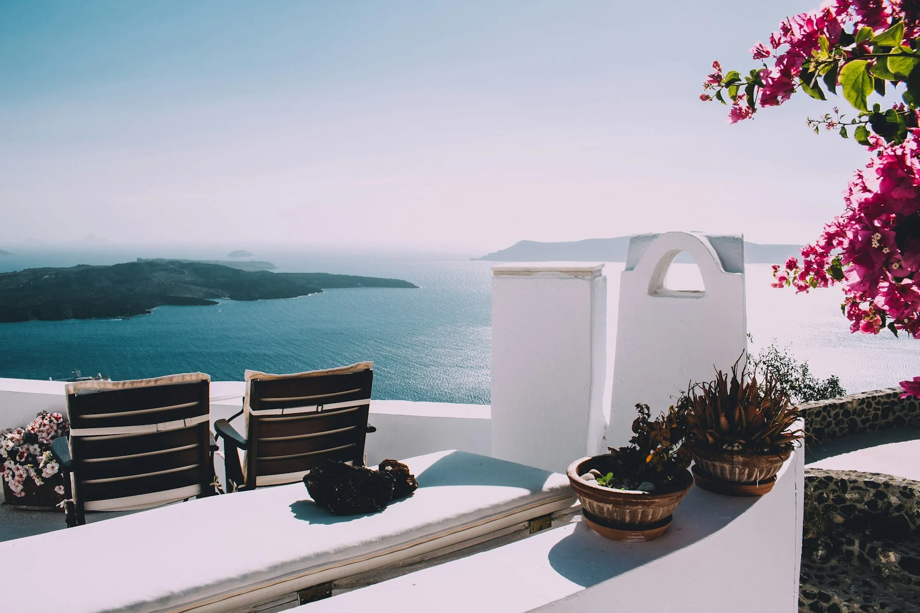Βεράντα με θέα στη θάλασσα